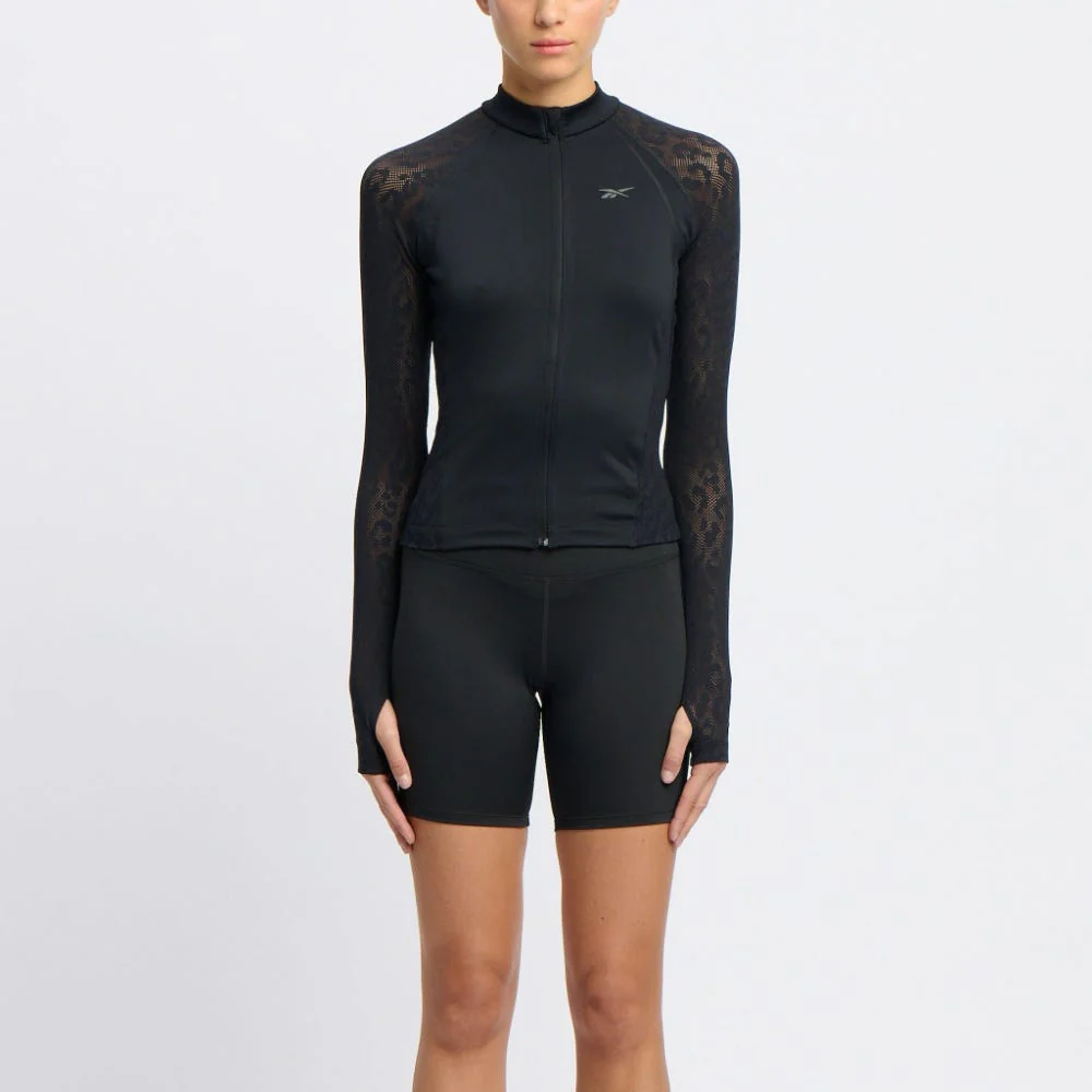Mesh Zip-Up Women's T-Shirt - Image 6
