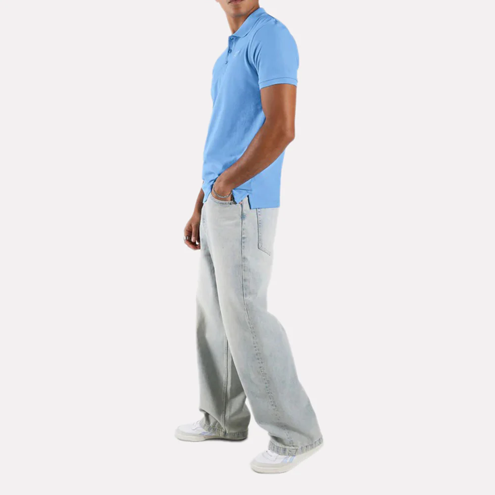 Blaze Embroidered Shirt Sleeve Polo Men's Shirt - Image 4