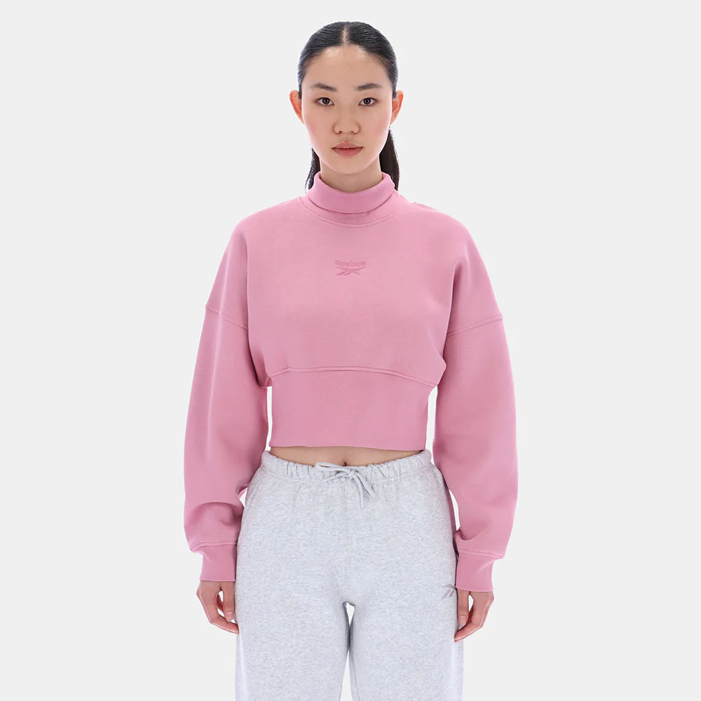 Eyeball Cropped Crewneck Women's Sweatshirt