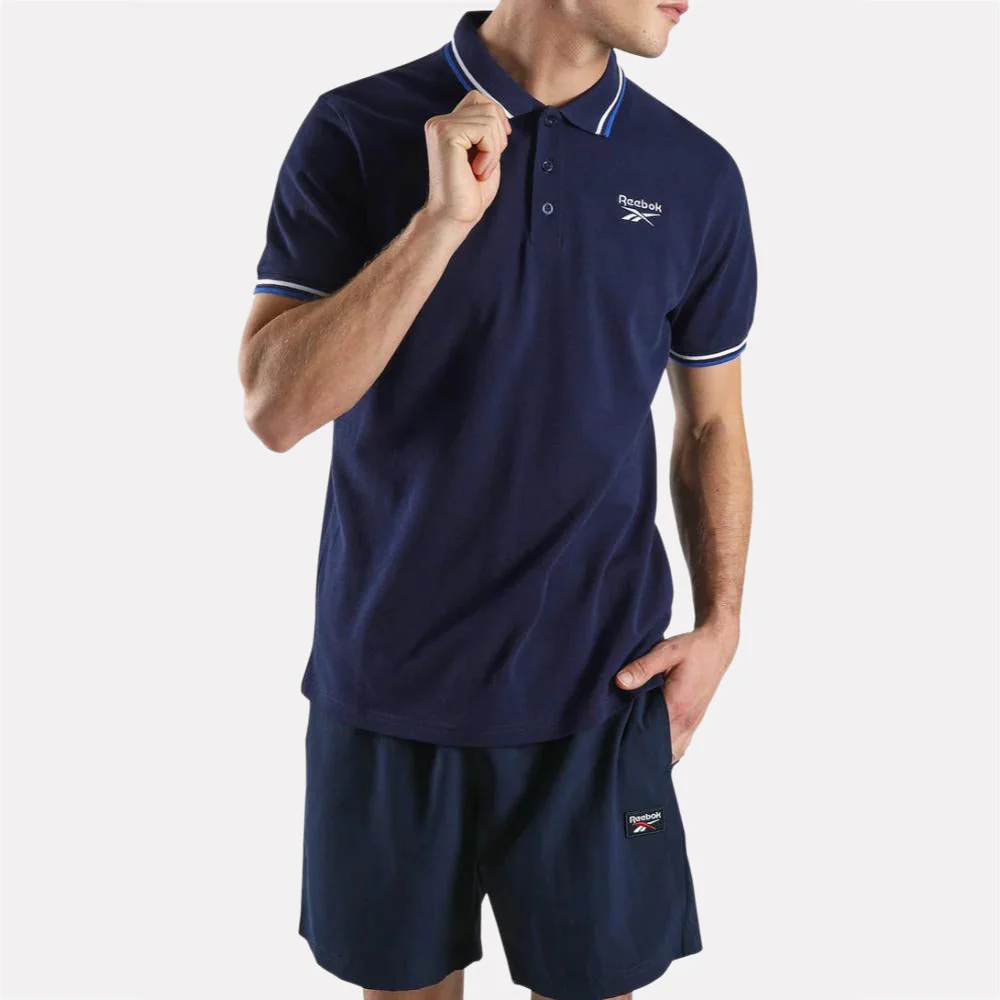 Identity Striped Rib Polo Men's T-Shirt